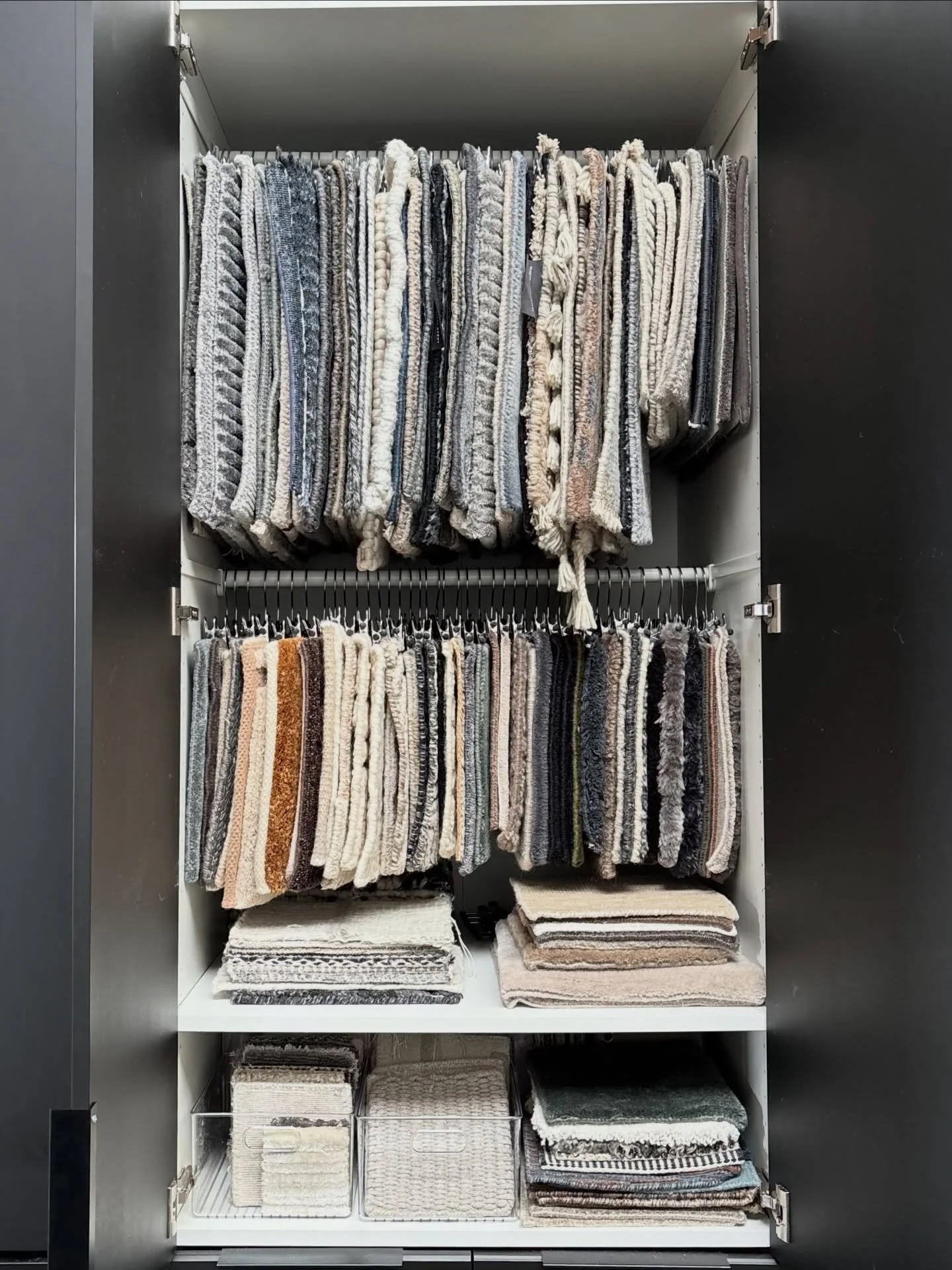 Wrapped this chic library for our clients this week! 

Check out the before and afters 👉