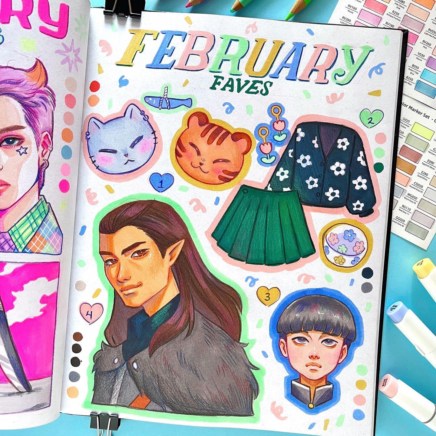 FEBRUARY FAVOURITES! Livestream up on my YT channel if you missed it! And thanks for those of you who joined who made it so fun as always 🤩
1. Suchwita: Suga x Hoshi 🐱🐯🥹
2. Thrift and art market shopping/finds! 🛍️ 
3. Mob Psycho 100 🔥
4. The Le