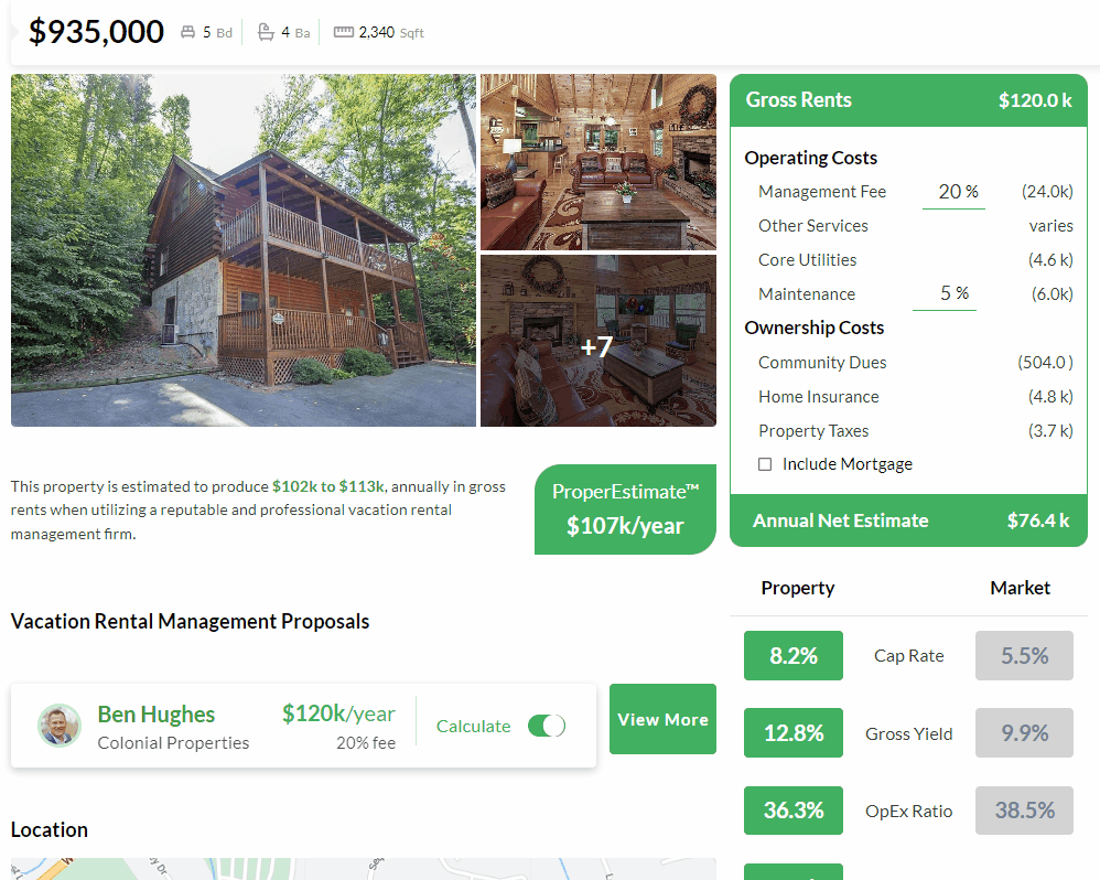 Propersum · Vacation Rental Investments for Sale