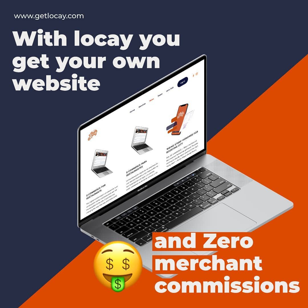 it's time to have a digital presence for only $97 a month, get Locay and get your online order system for your restaurant.

#restaurants #websiteorders #webdesign #digitaltransformation