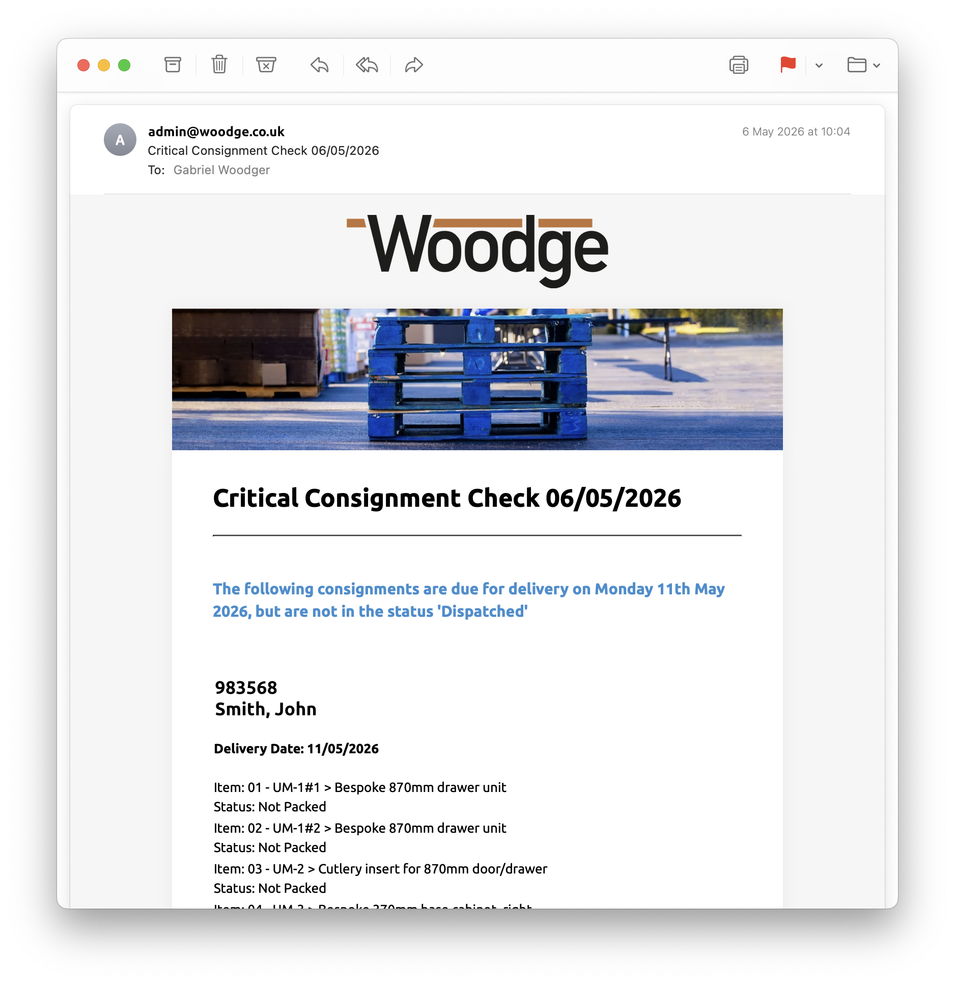 Woodge System Update 26.03