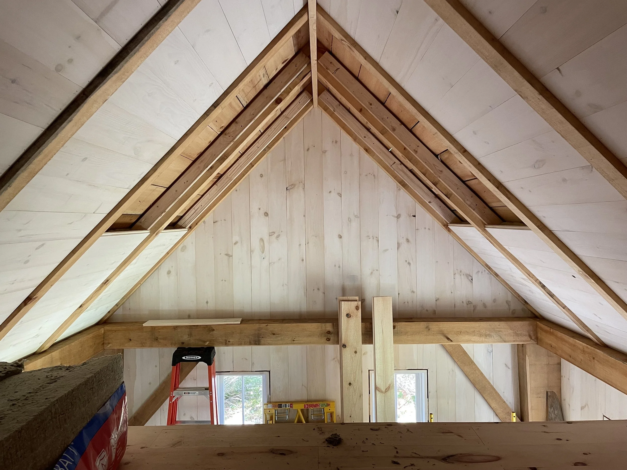 The ceiling was by far the hardest part of the building process.