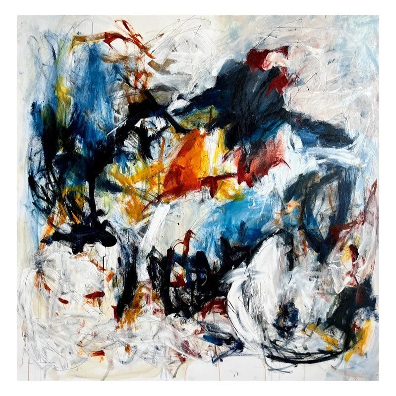 Up up and away
.

Playing with motion - whether we are going in circles, forwards or sideways - the energy that it creates and leaves in its wake. 
.
Pencil, acrylic and oil stick on 48x48 canvas
.

Thank you @studiosfw for bringing beauty in motion 