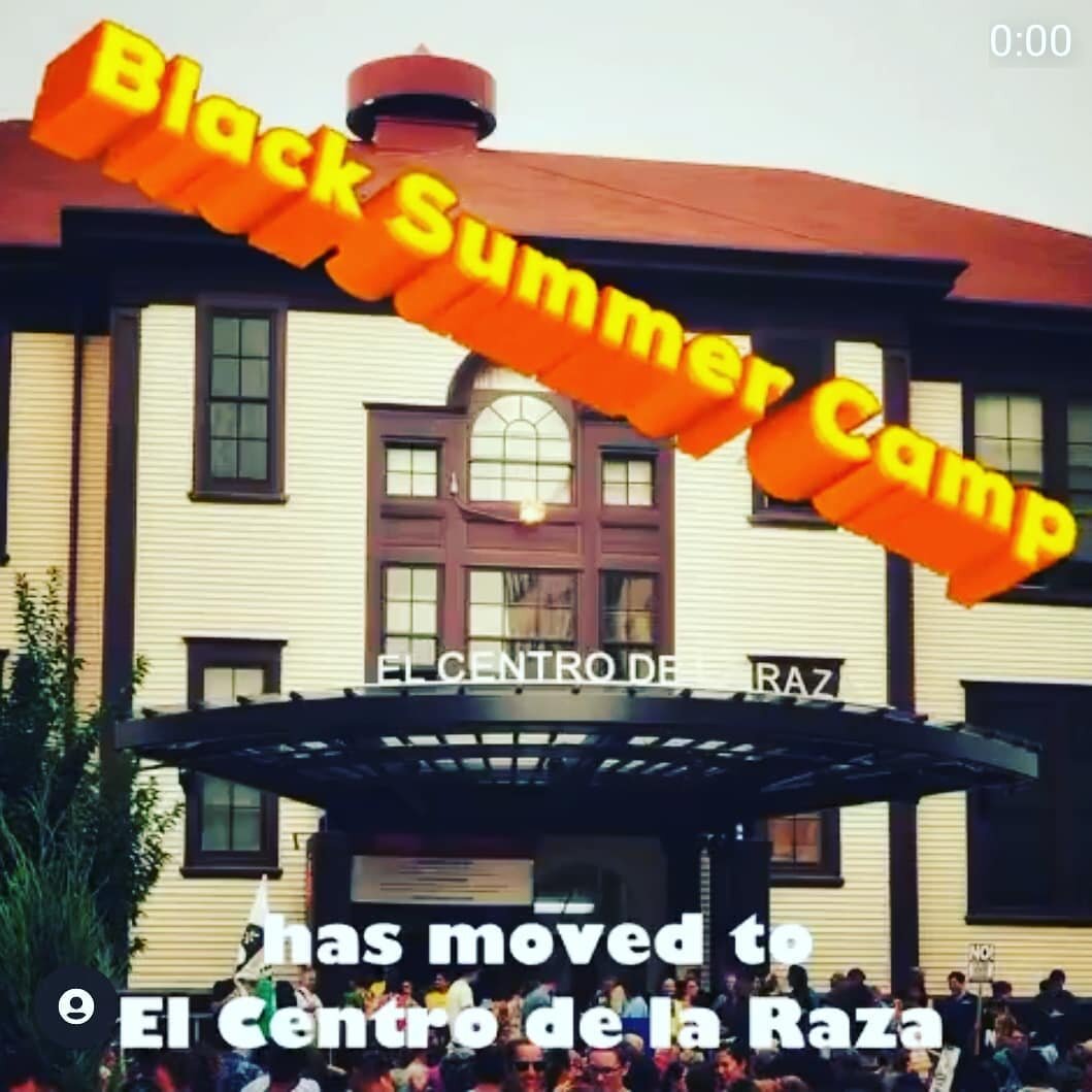 Good afternoon yall due to certain circumstances there will be no events at the Plaza. Black Summer Camp will now be at El Centro De La Raza. Same time sunset ,bring your own chair and blanket and enjoy tmrw nights film  Attack the Block ! Come throu