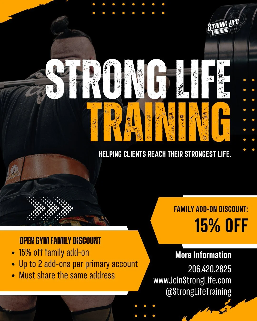 🚨𝗡𝗲𝘄 𝗳𝗮𝗺𝗶𝗹𝘆/𝘀𝗮𝗺𝗲-𝗵𝗼𝘂𝘀𝗲𝗵𝗼𝗹𝗱 𝗮𝗱𝗱-𝗼𝗻𝘀 𝗮𝗿𝗲 𝗵𝗲𝗿𝗲!

✔ 15% off 𝗢𝗽𝗲𝗻 𝗚𝘆𝗺 add-ons
✔ 10% off 𝗖𝗹𝗮𝘀𝘀 add-ons
✔ 𝘜𝘱 𝘵𝘰 2 𝘱𝘦𝘳 𝘱𝘳𝘪𝘮𝘢𝘳𝘺 𝘢𝘤𝘤𝘰𝘶𝘯𝘵

𝗔𝗹𝗿𝗲𝗮𝗱𝘆 𝗮 𝗺𝗲𝗺𝗯𝗲𝗿? Add your partner, roo