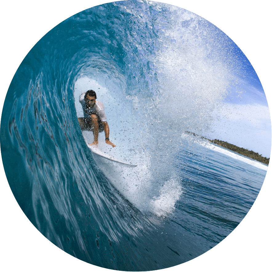 Reis Paluso surfing in Indonesia
