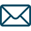 Icon of an envelope representing email or mail.