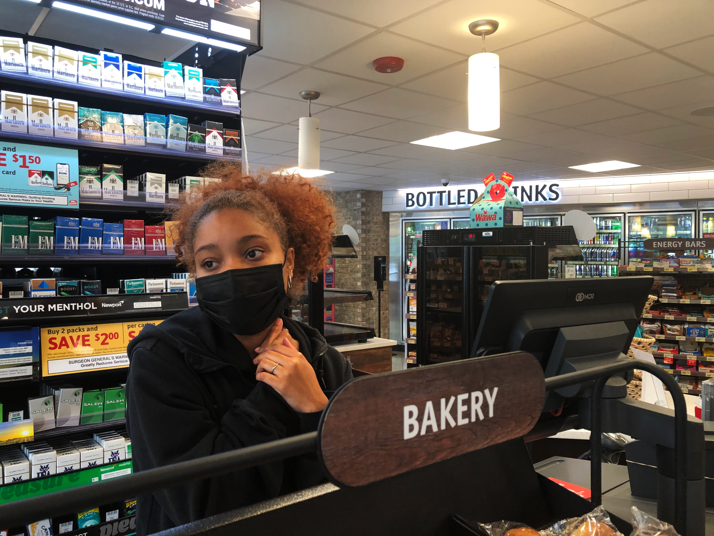 Laressa Maynard, cashier at Wawa said procedures have changed throughout the pandemic and while the mask mandate being reinstated helps Wawa employees feel safe, the removal of the plastic screens makes her feel less safe.