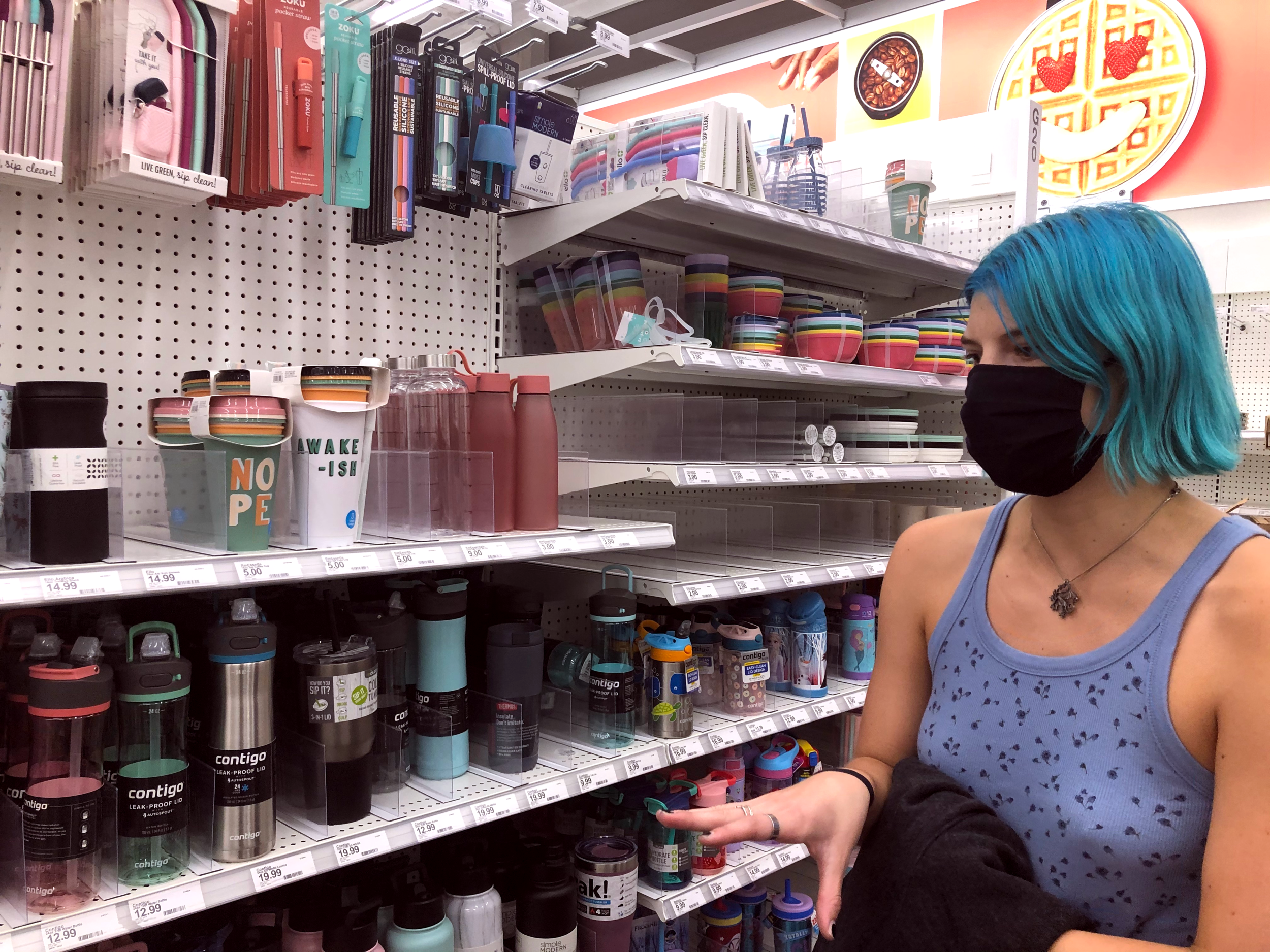 Local D.C. Target shopper, Bella Owen says that the pandemic has encouraged her to shop more online as there is still discomfort with shopping in-store.
