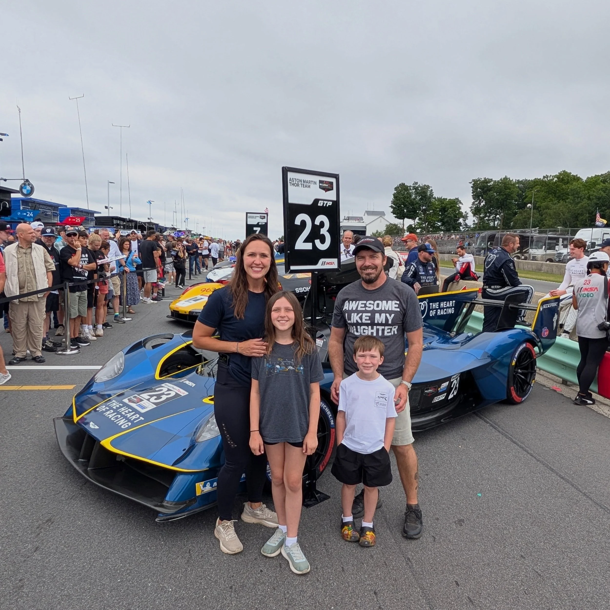 Harper and Isaiah cashed in their Spotlight on the Grandstand Garage Tour at Road America after being featured in our January newsletter! 🏁

We loved getting to welcome you and your parents into our garage and hope to see you back at the track again