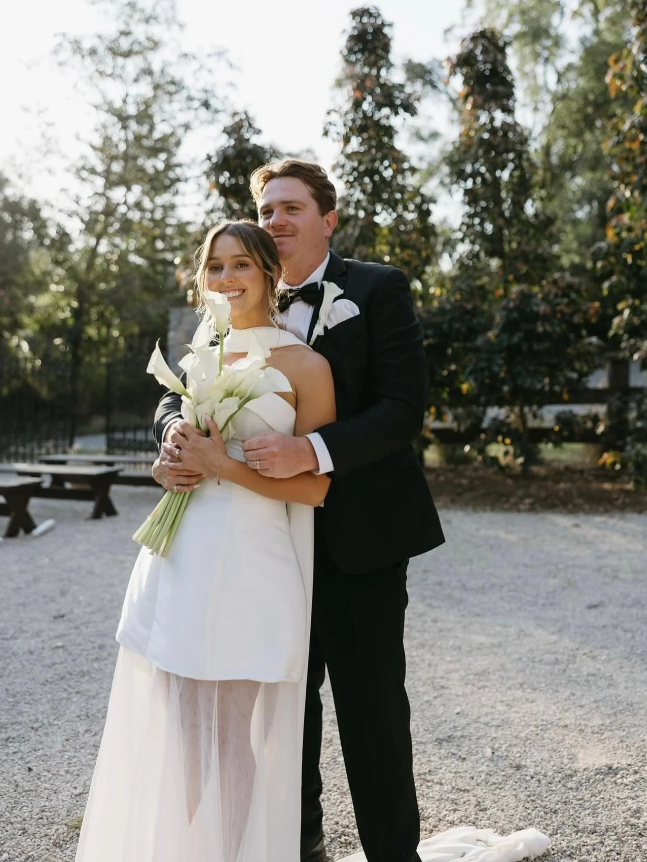 It doesn’t get much cooler than this.✨ We’re obsessed with this beauty in her @madewithlovebridal gown - We love a gown with 2 looks.
Photography: @celesteshielsphotography
Bride: @hgspalding 
Planner: @panoramaeventsaus
Wedding dress: @