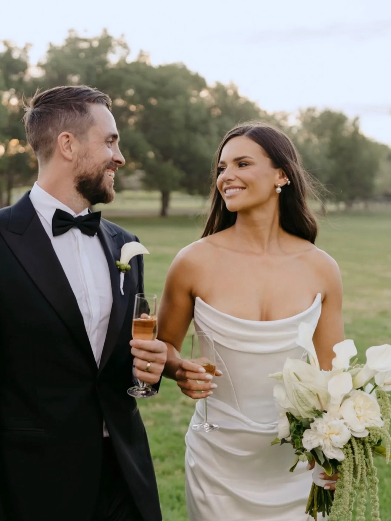 It doesn&rsquo;t get much more chic than the Temptress gown by @corston_couture!✨ How incredible does this stunner look in it?!

Photography: @michaelbriggsphotography 
Bride: @ashleejhall 
Wedding dress: @corston_couture via @ivorybride.co✨
Content:
