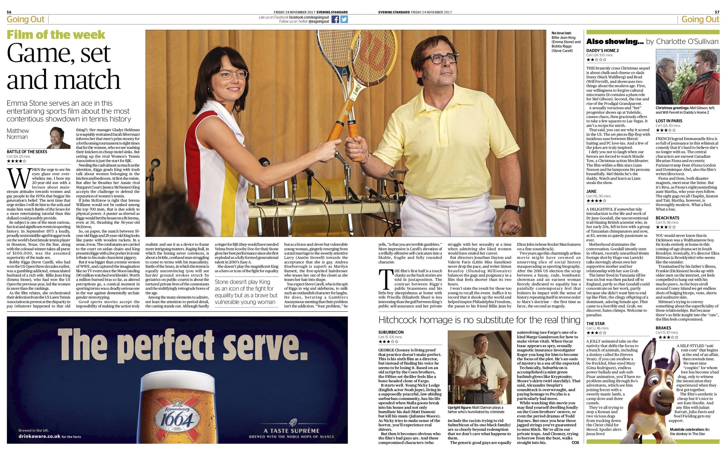 The release of ‘Battle of the Sexes’ film