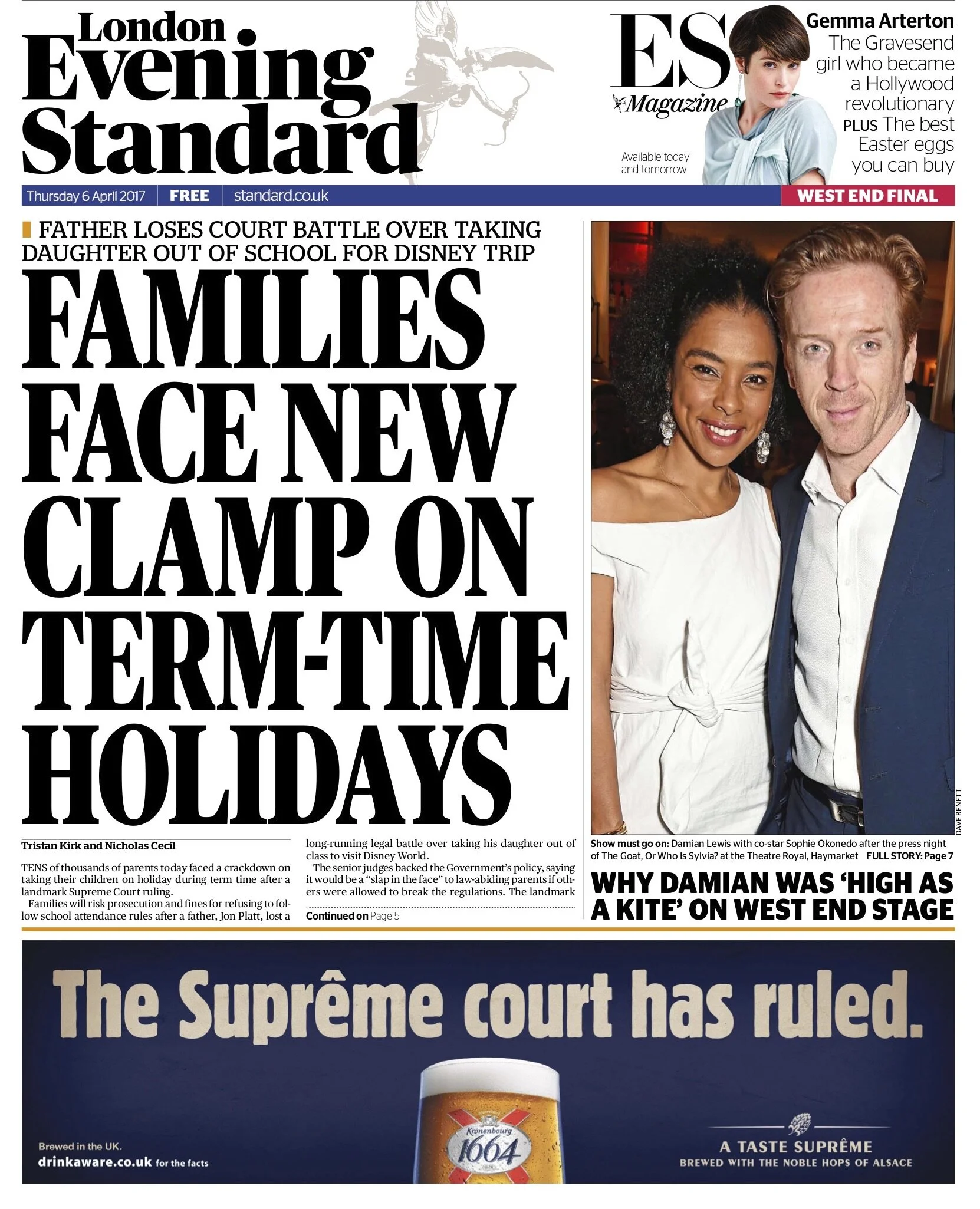 A Court ruling about parents taking children out of school