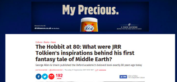 The Hobbit turning 80
