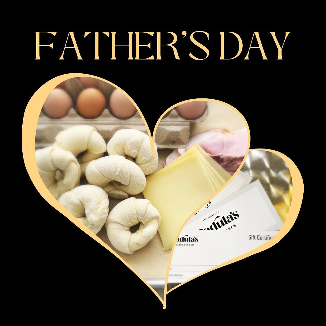 Stumped for Father&rsquo;s Day treat ideas? Let us help you out with a Breakfast of Champions to start the day&hellip; a Flatter Platter for lazy snacking&hellip; or a gift hamper or voucher for the foodie father in your life. Ring us ( 03 5144 7701)