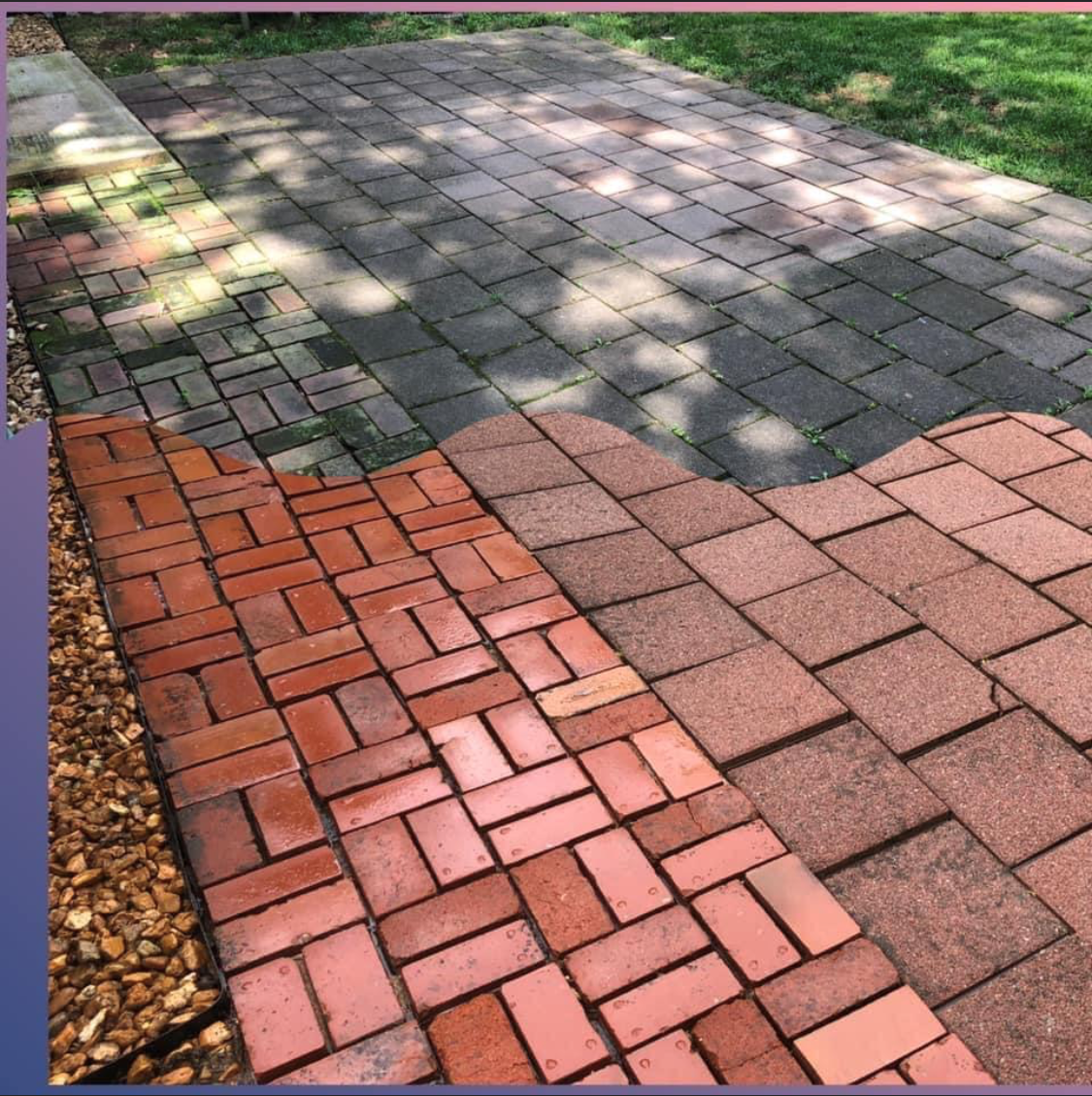 power washing company brick cleaning