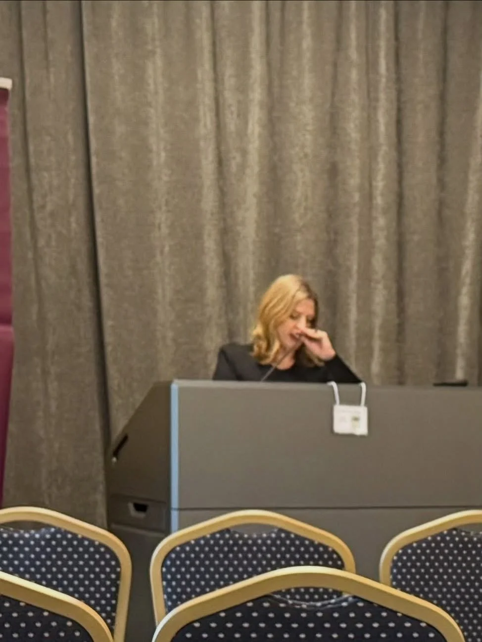 Great to see @ambernoelles read from her debut novel, Happy People Don&rsquo;t Live Here, last weekend at @twincitiesbookfair . The novel is a haunted delight, and a great example of a writer having fun on the page (as well as having fun while writin