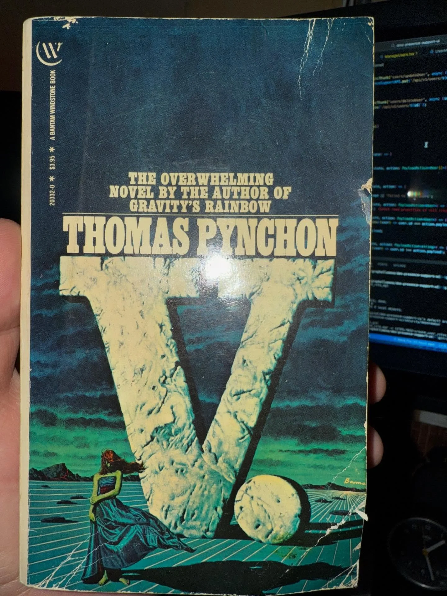 Book mail. V., Thomas Pynchon. An overdue read.