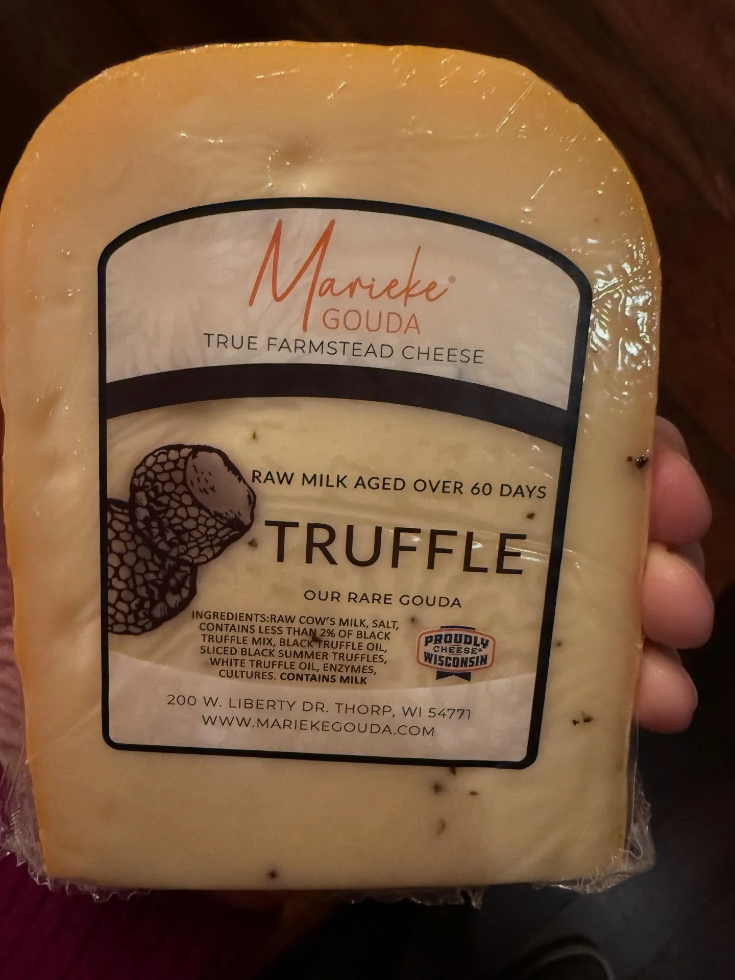 Sub-zero temps and whiteouts be damned, got my @mariekegouda Gouda on the way back from @cornerstone.press at @uwstevenspoint today.