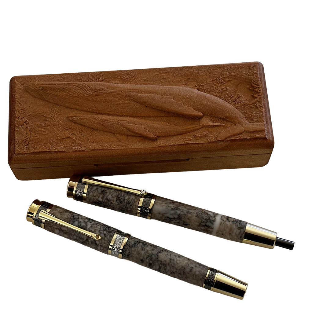 Kauri Case & Whalebone Pen & Pencil set