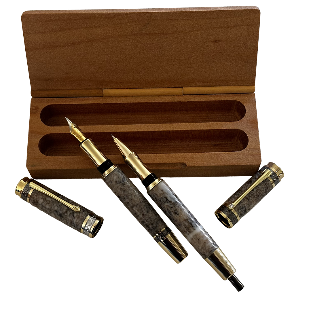 Kauri Case & Whalebone Pen & Pencil set