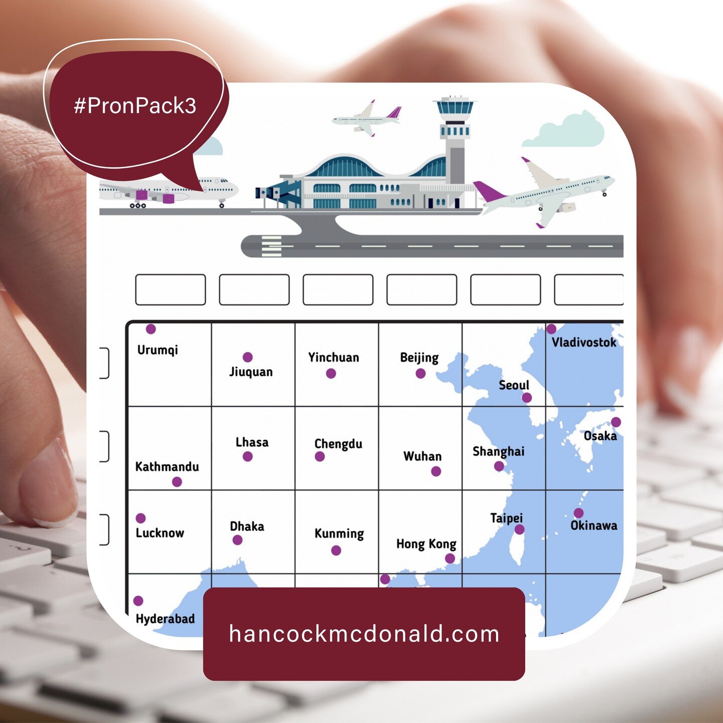 Pronunciation games are a great way to encourage peer-to-peer interaction in the virtual language classroom. We love using the Pron Pack resources from @markhancockpronunciation. This short activity [above] encourages learners to give coordinates for
