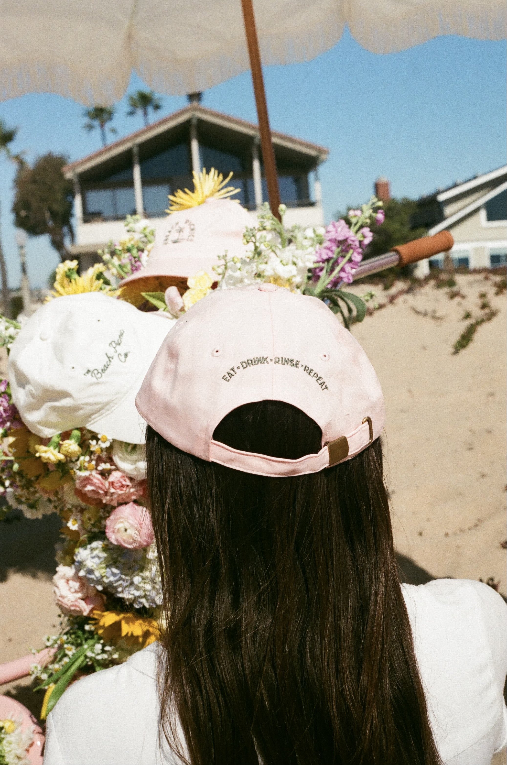 The Beach Picnic Baseball Cap Pink — The Beach Picnic Company