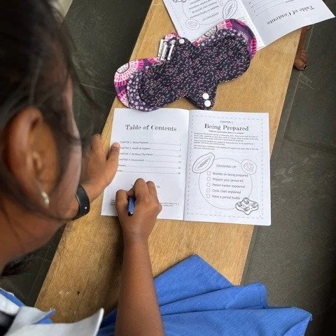 Our visits to schools last year showed the girls needed support in how to manage their periods. Our period chart was a highlight 🥇 #menstruation #reusablepads #fijiislands