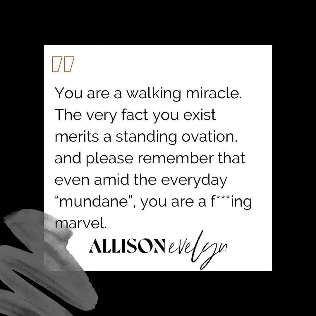 Can I get down with you for a hot minute? The fact we exist is a miracle in and of itself.

Statistically speaking, not only did a specific set of people have to come together to create you...

All their parents and grand parents and great grand pare