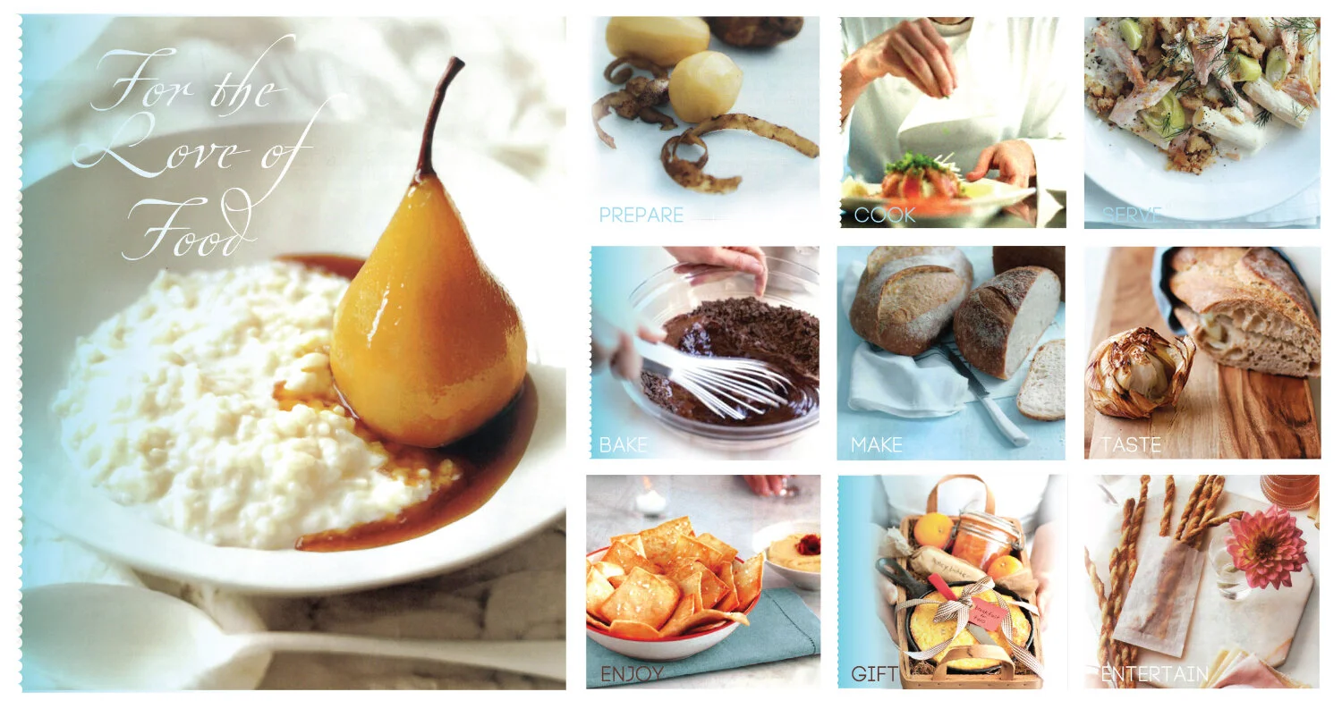 The moodboard illustrating core brand beliefs
