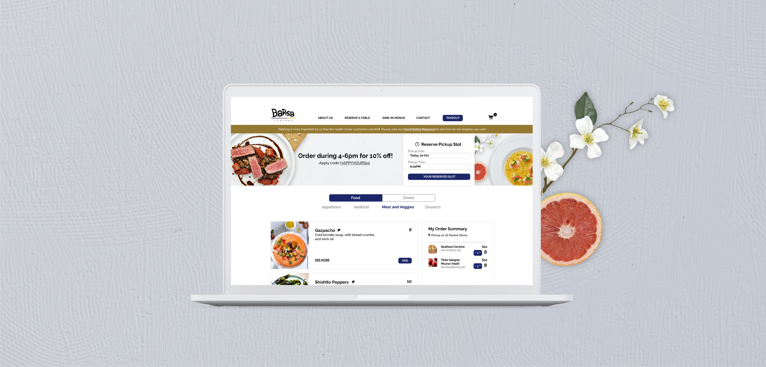 UI/UX: Restaurant E-commerce
