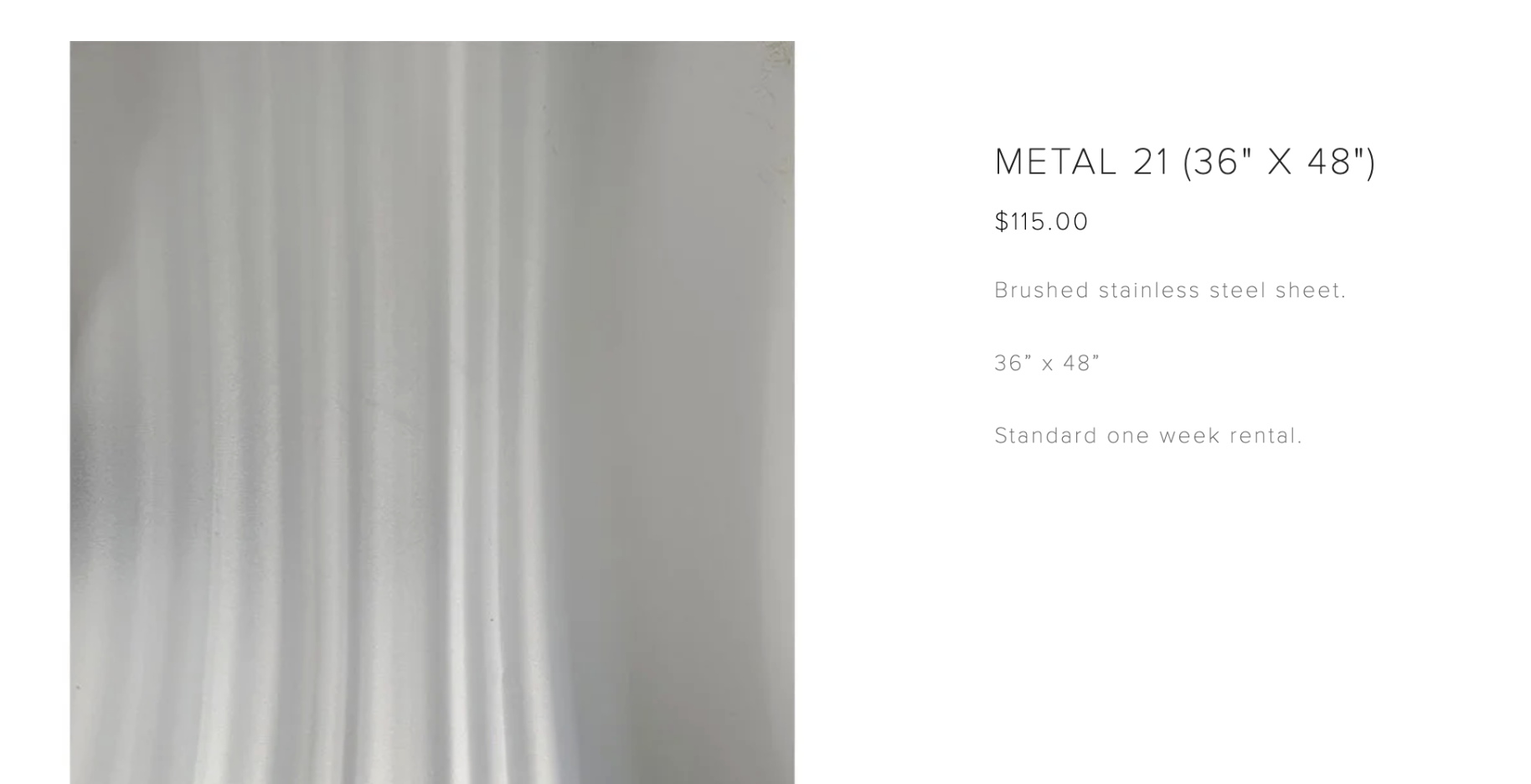 stainless surface