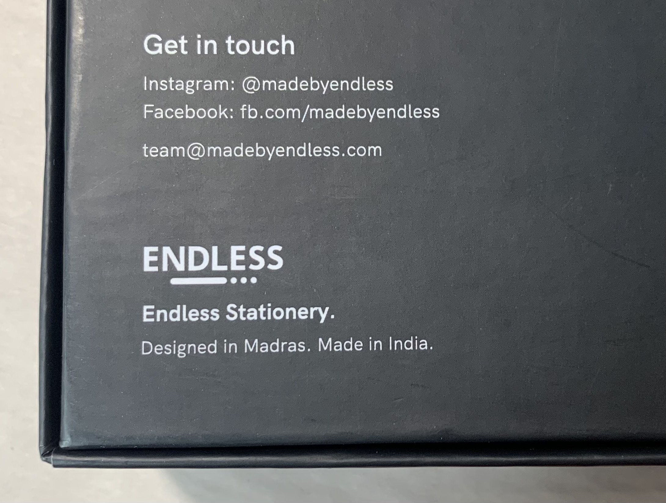 Endless Stationery — graphite diaries