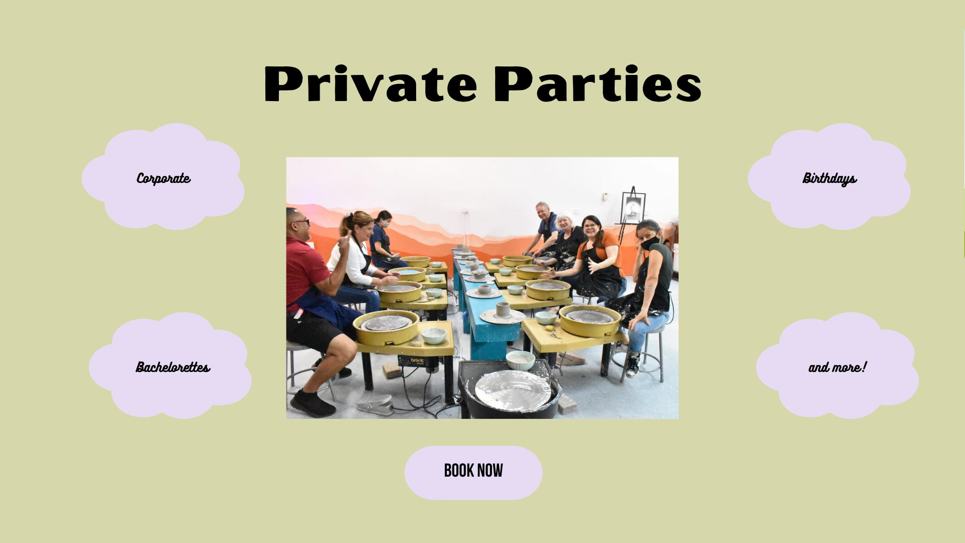 Private pottery and painting parties at Gasper Arts Center.png