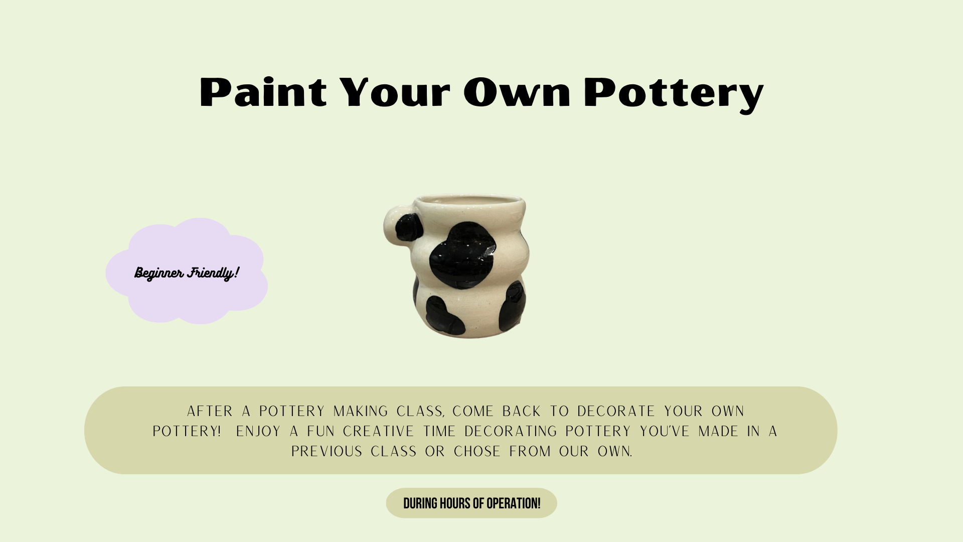 Paint your own pottery at Gasper Arts Center.png