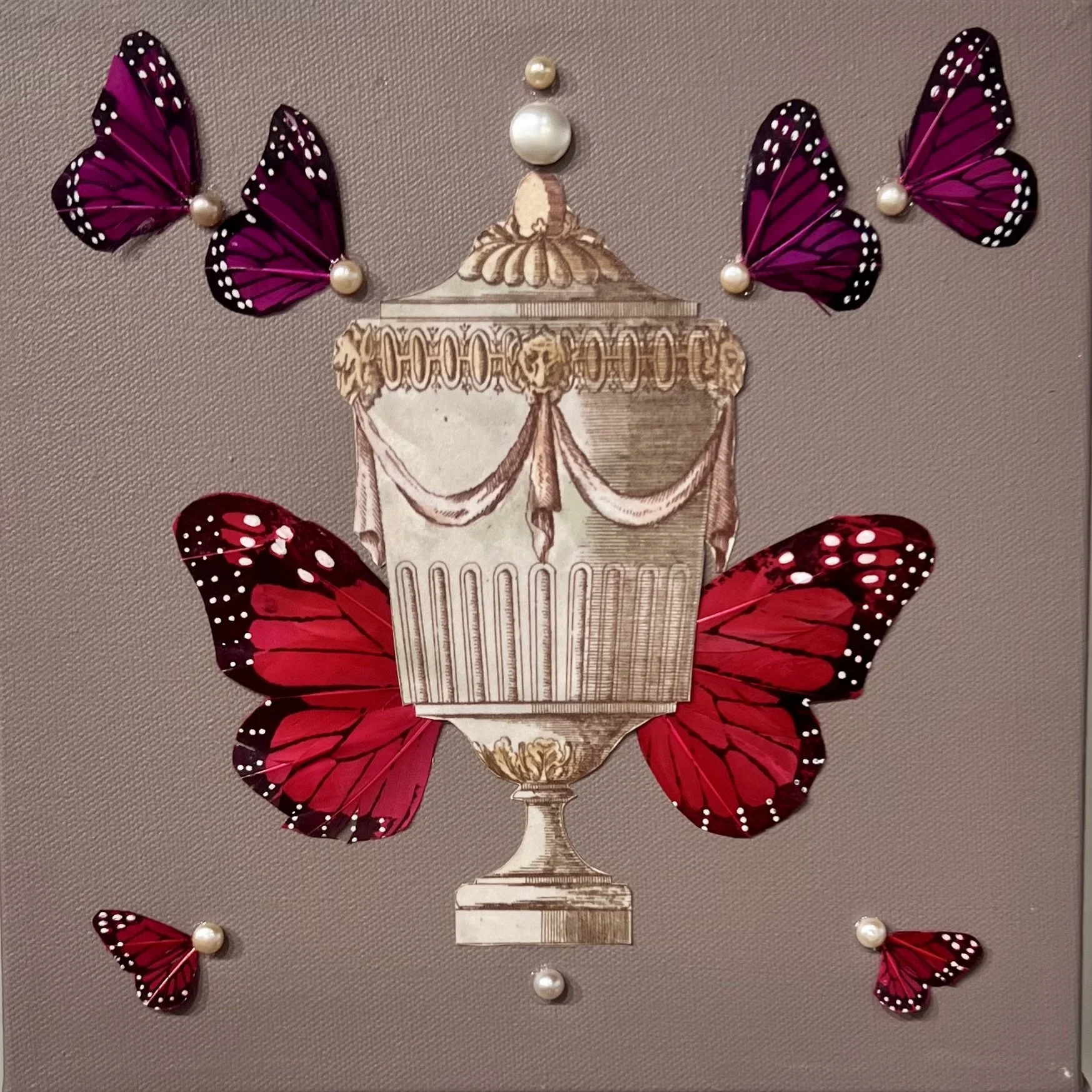 Butterflies with Urn #6