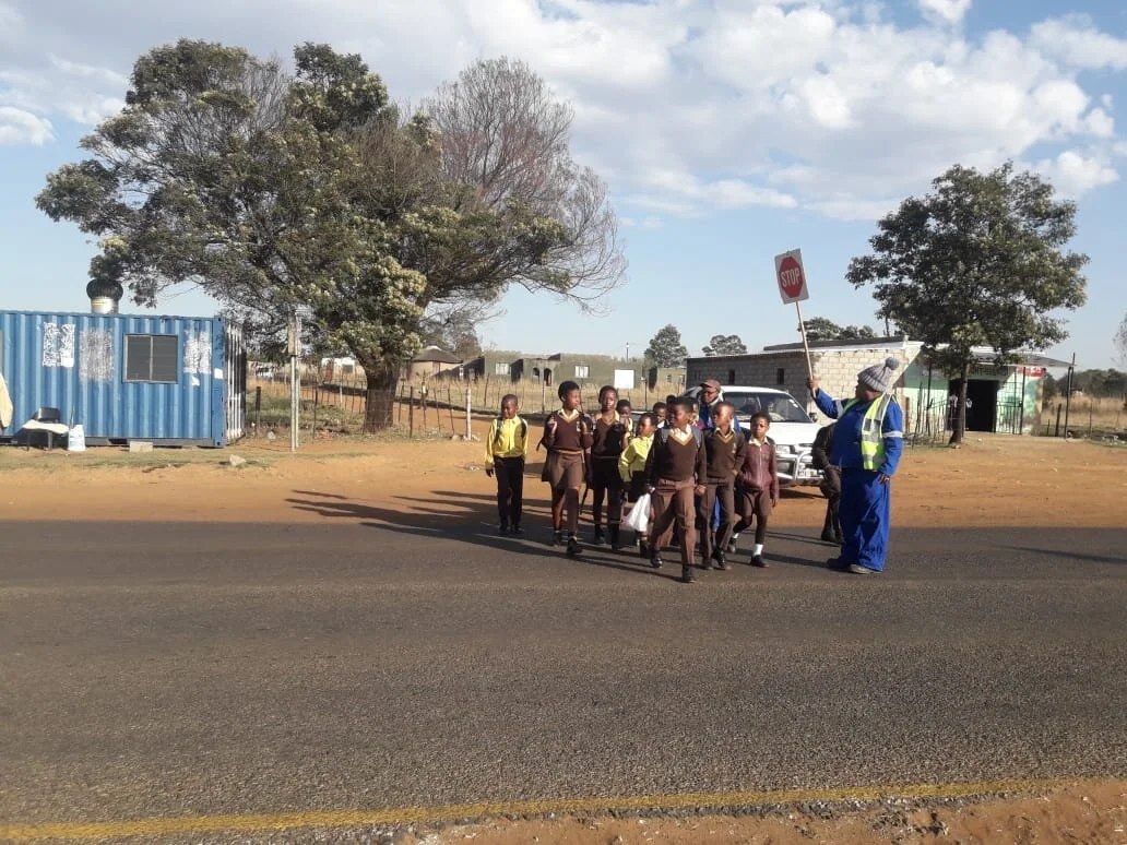 Road Marshals Ensure The Safe Passage For Learners