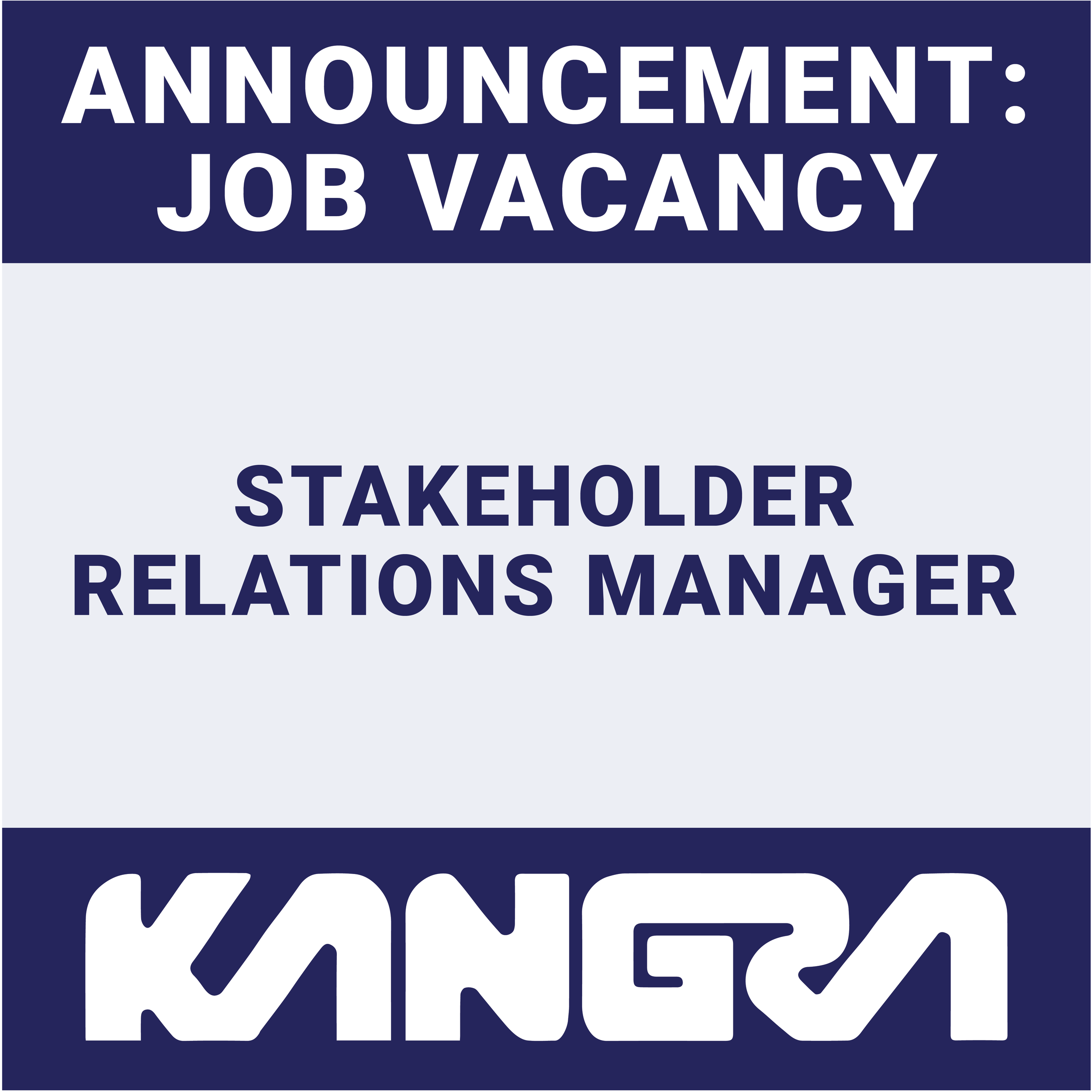 Job Post:  Stakeholder Relations Manager