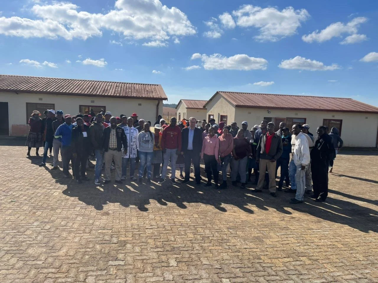 Meeting with Donkerhoek community