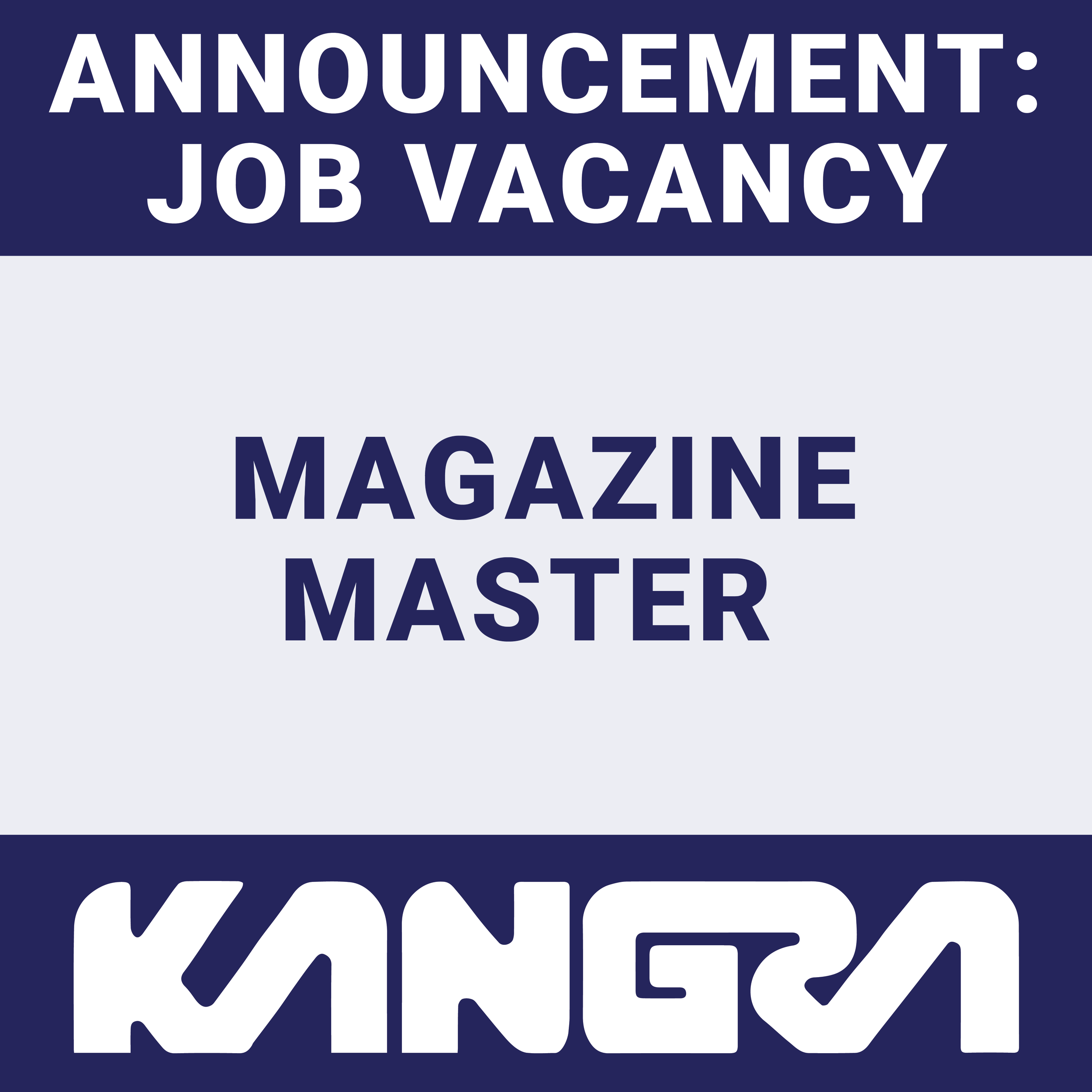 Job Post: Magazine Master