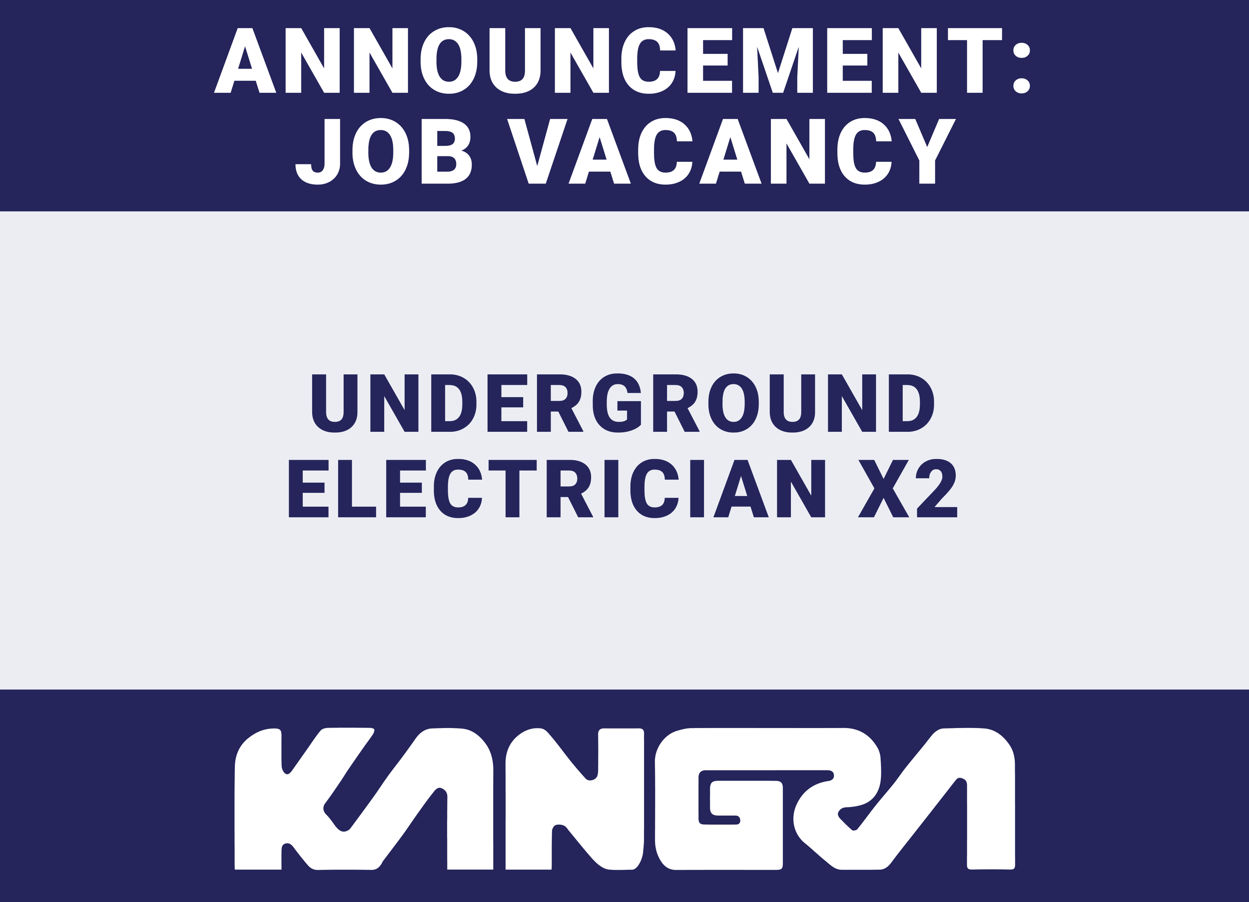 Job Post: 2X Underground Electrician