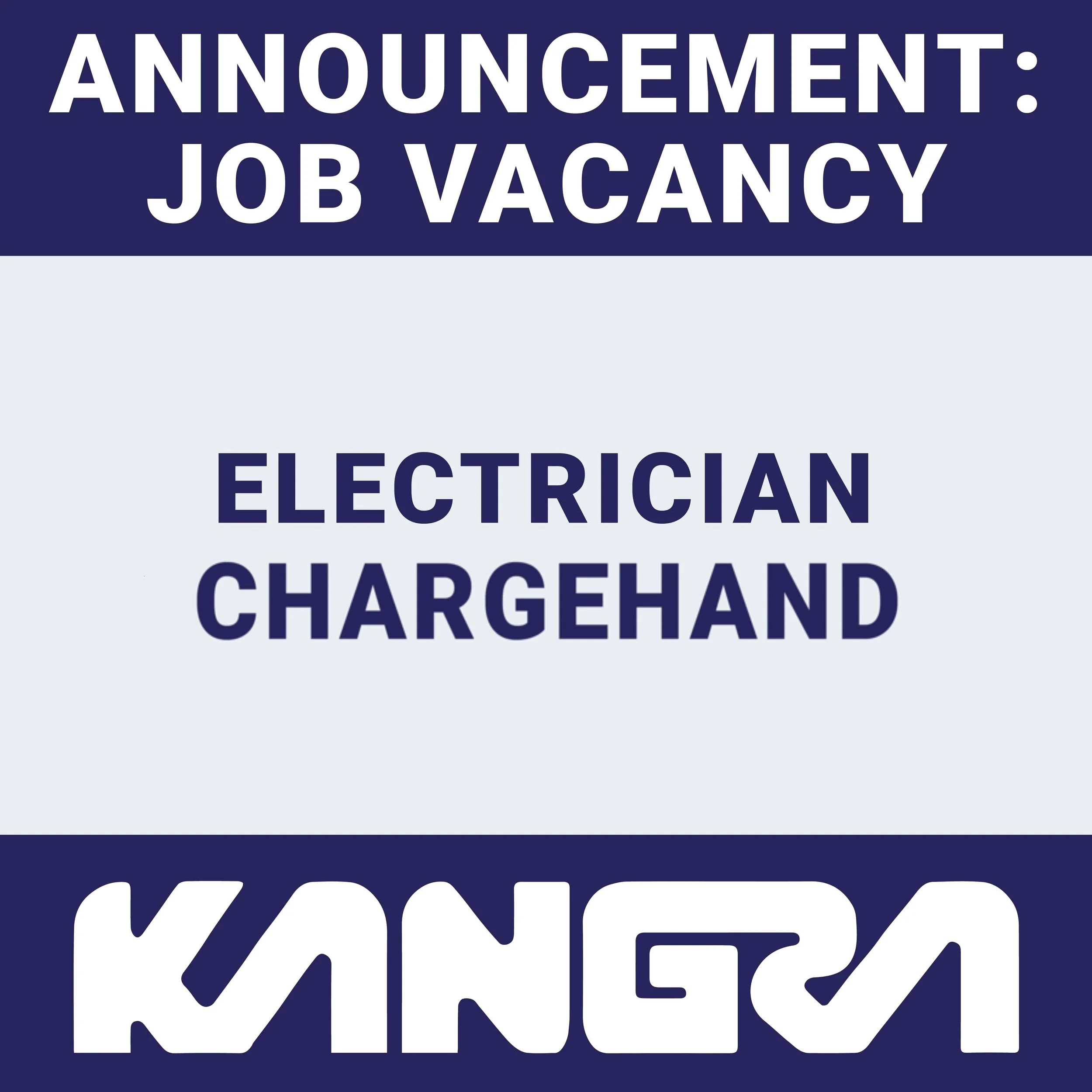 Job Post: Electrician Chargehand