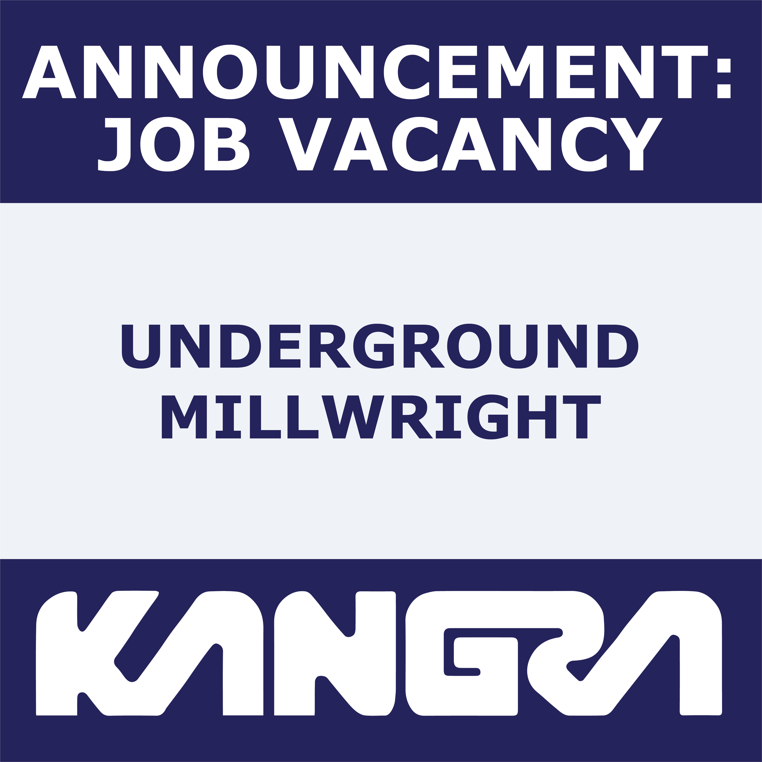 Job Post: Underground Millwright 