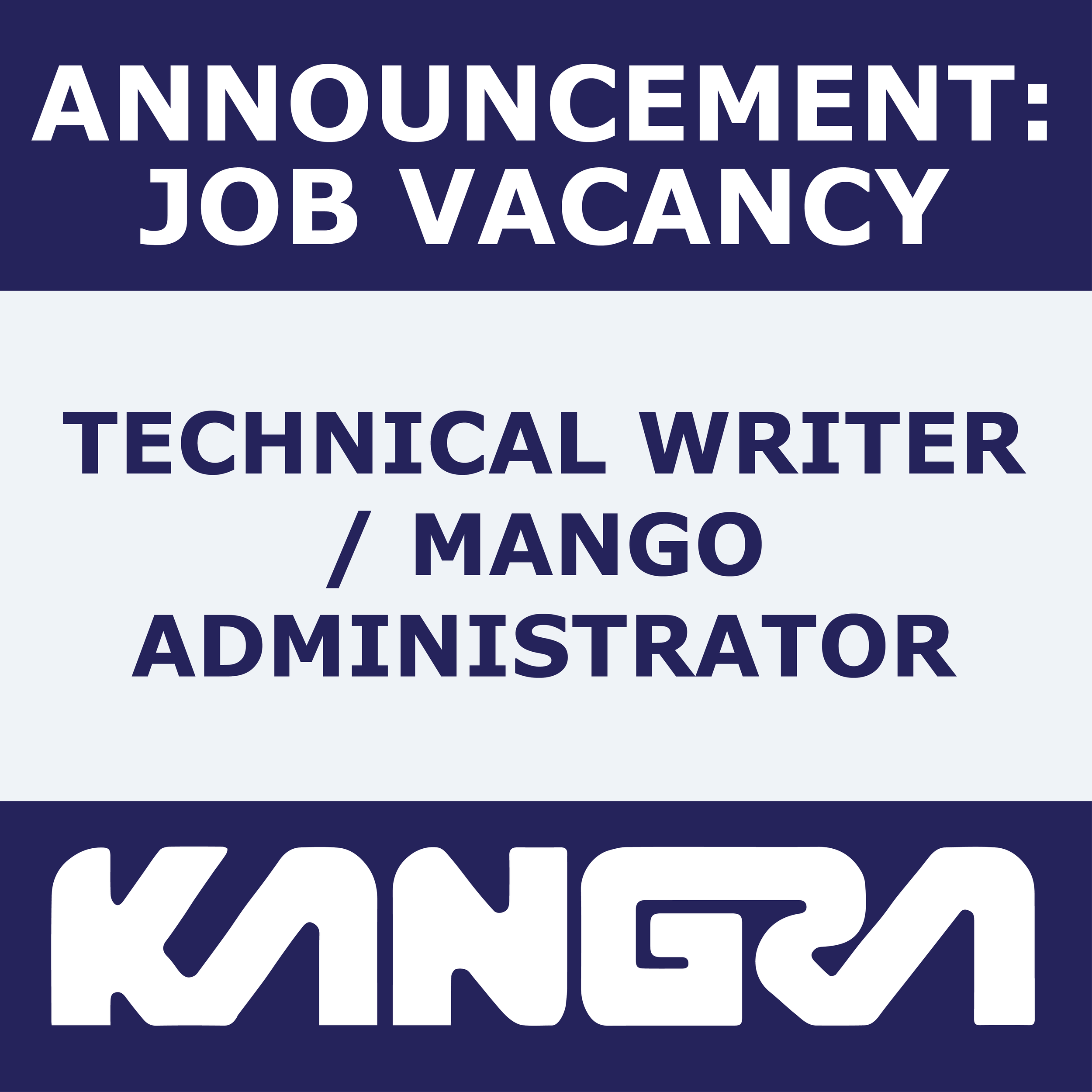 Job Post: Technical Writer / Mango Administrator