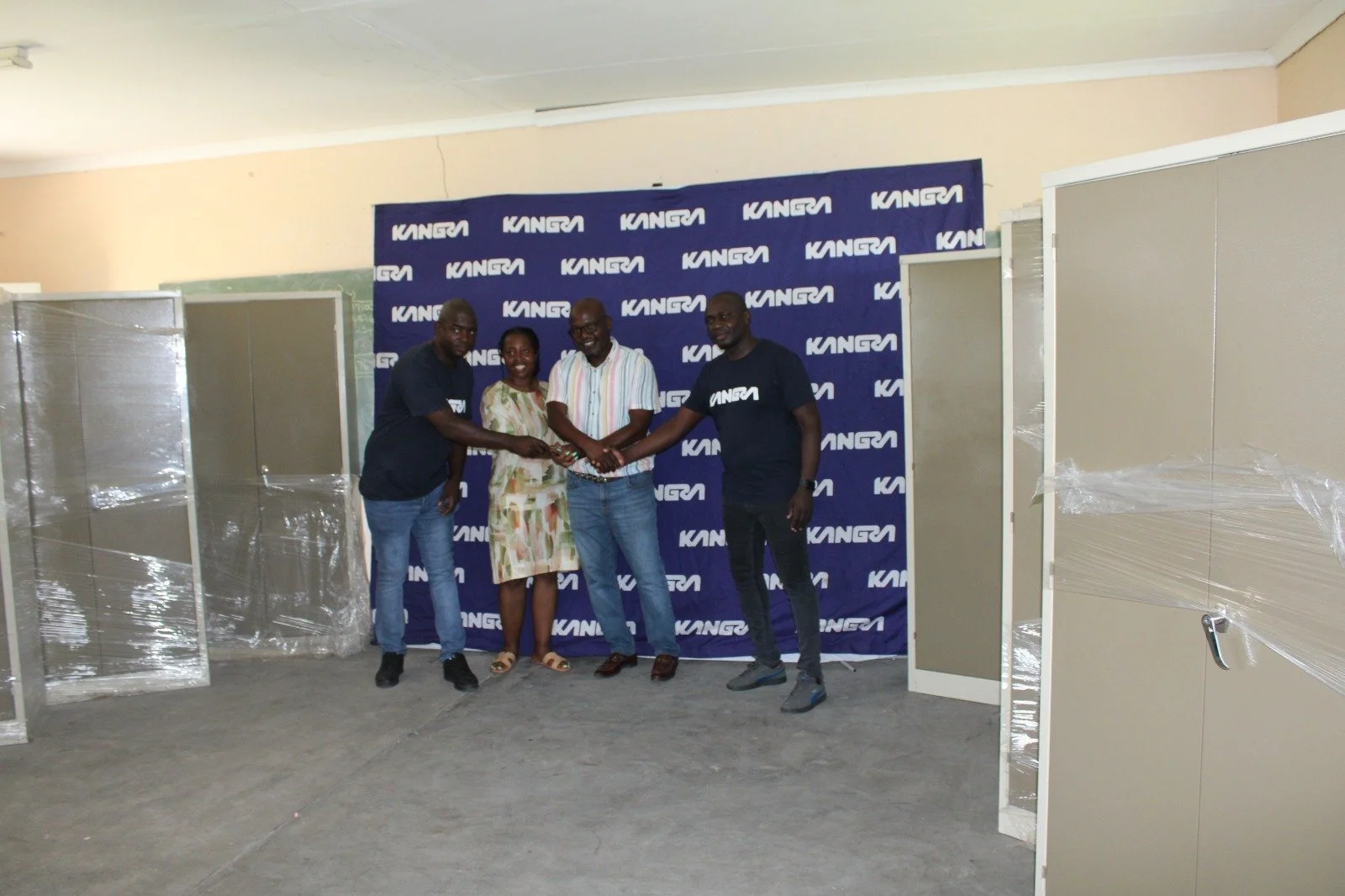 Kangra hands over stationery cabinets to two schools in KwaZulu-Natal