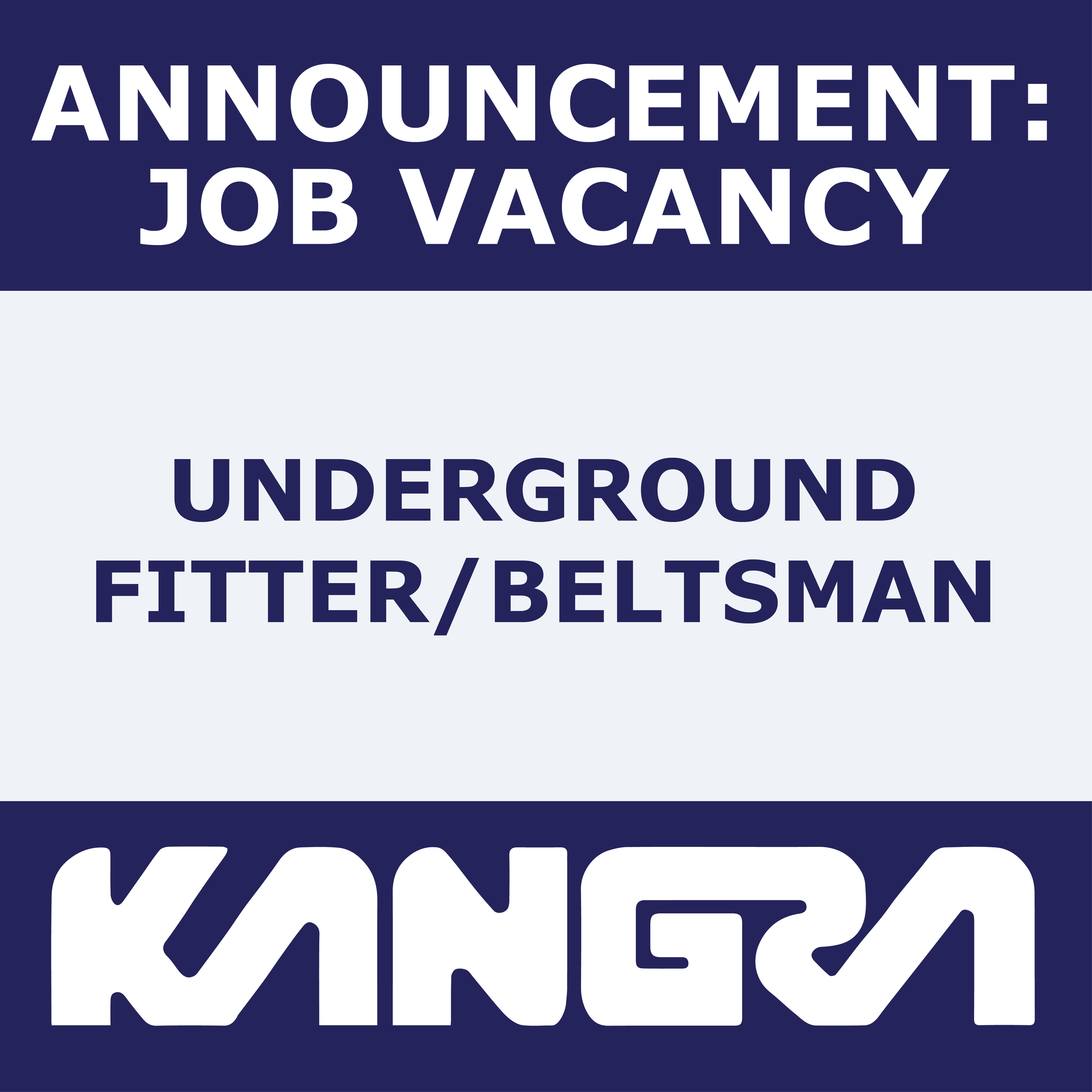 Job Post: Underground Fitter/Beltsman