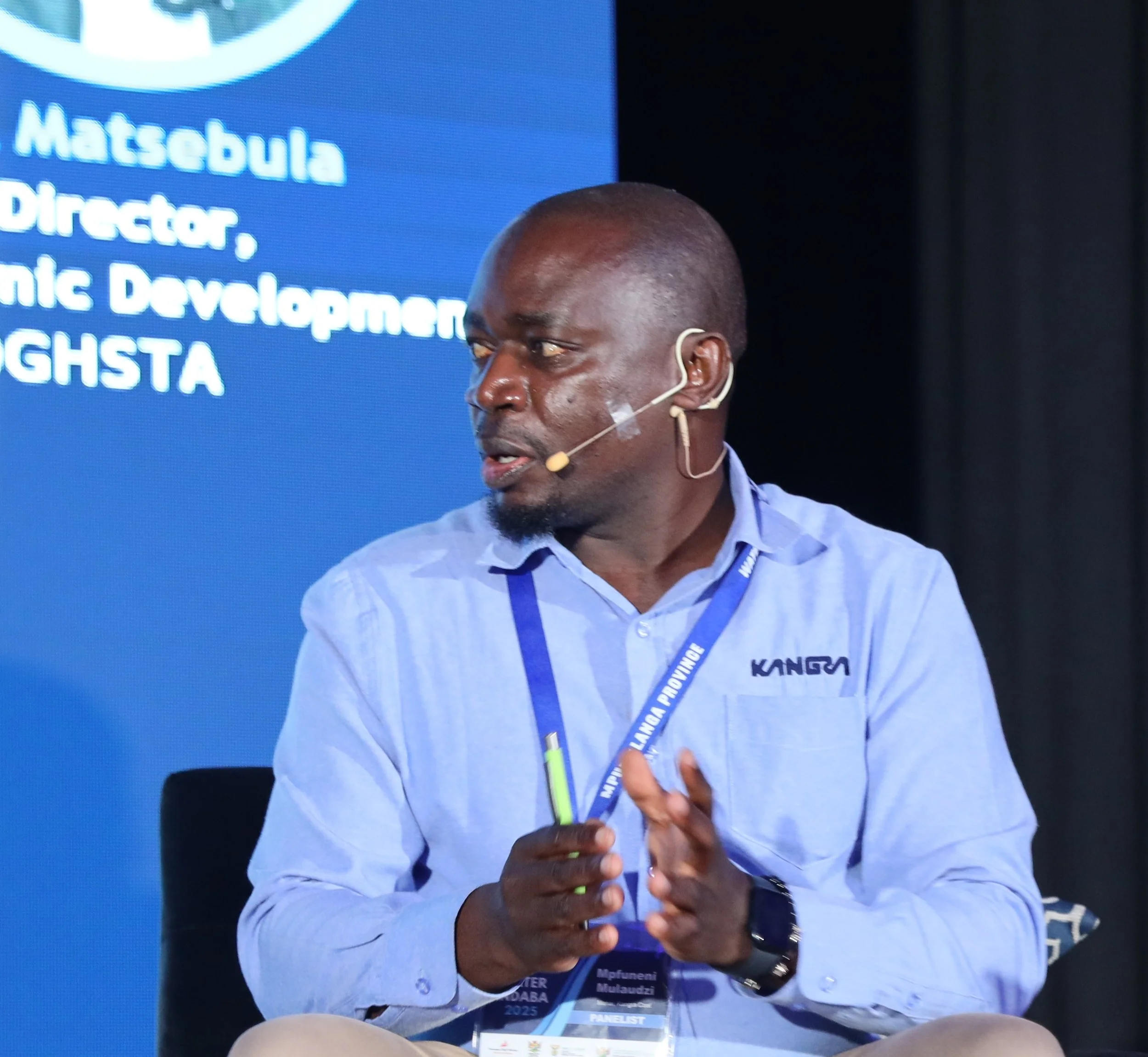 Mpfuneni Mulaudzi speaks at Mpumalanga Water Indaba 