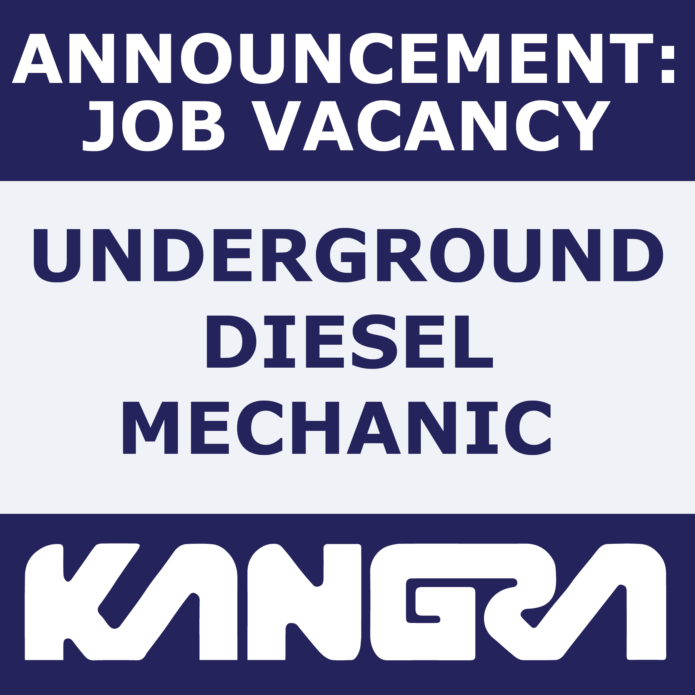 Job Post: Underground Diesel Mechanic