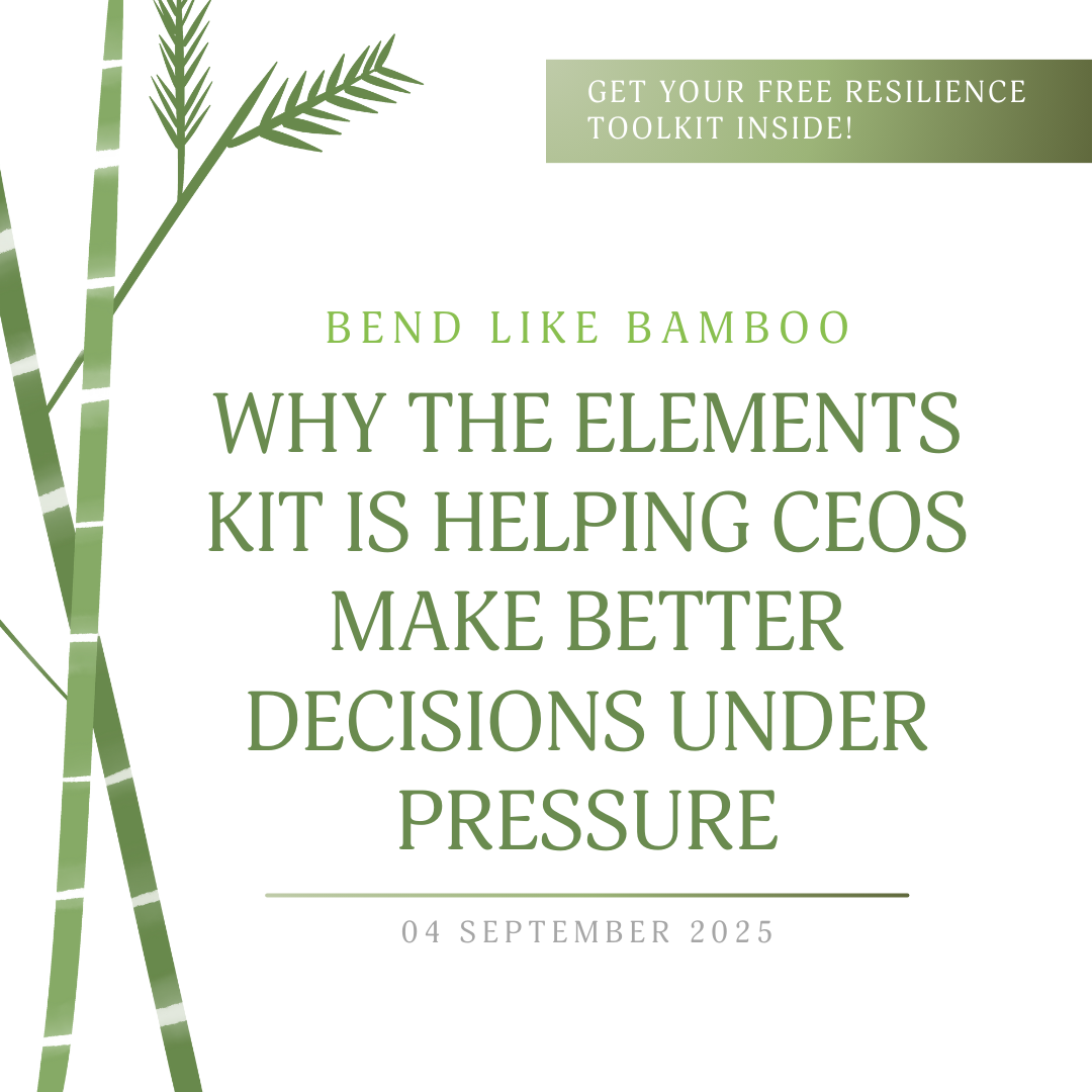 Why The Elements Kit Is Helping CEOs Make Better Decisions Under Pressure